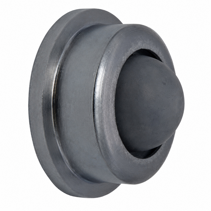 Don-Jo 1400 Wall Bumper Door Stop, 1/2" Projection, 1" Diameter, Brass