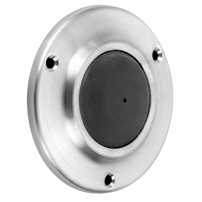 Don-Jo 1410 Wall Bumper Door Stop, 7/8" Projection, 3-7/8" Diameter, Cast Brass