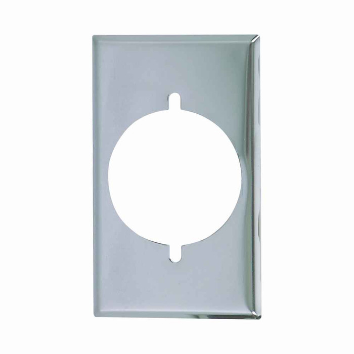 Eaton 39CH-BOX Power outlet and locking, Chrome, 2.15" Hole Cutout, Chrome (UL), Single- gang, Standard, ED Box