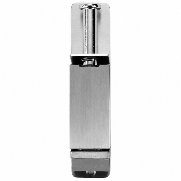 Don-Jo 1457 Plunger Floor Door Stop — 1-1/4" Projection, 6-3/16" x 1-7/16" Base, Cast Aluminum