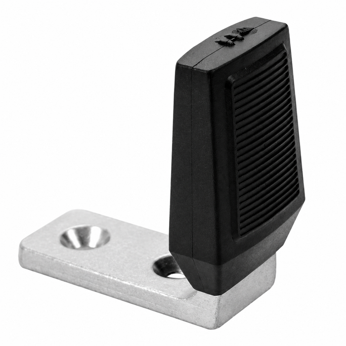 Don-Jo 1480 Rubber Angle Floor Stop in Satin Chrome Finish, Brass Construction