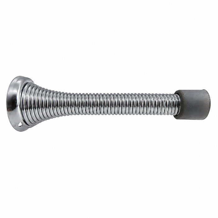 Don-Jo 1509 Spring Base Door Stop with 3-1/8" Projection and 1" Base in Spring Steel