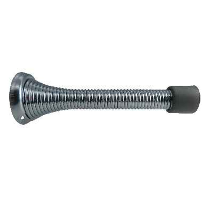 Don-Jo Don-Jo 1509 Spring Base Door Stop, 3-1/8" Projection, 1" Base, Spring Steel Material DON-1509