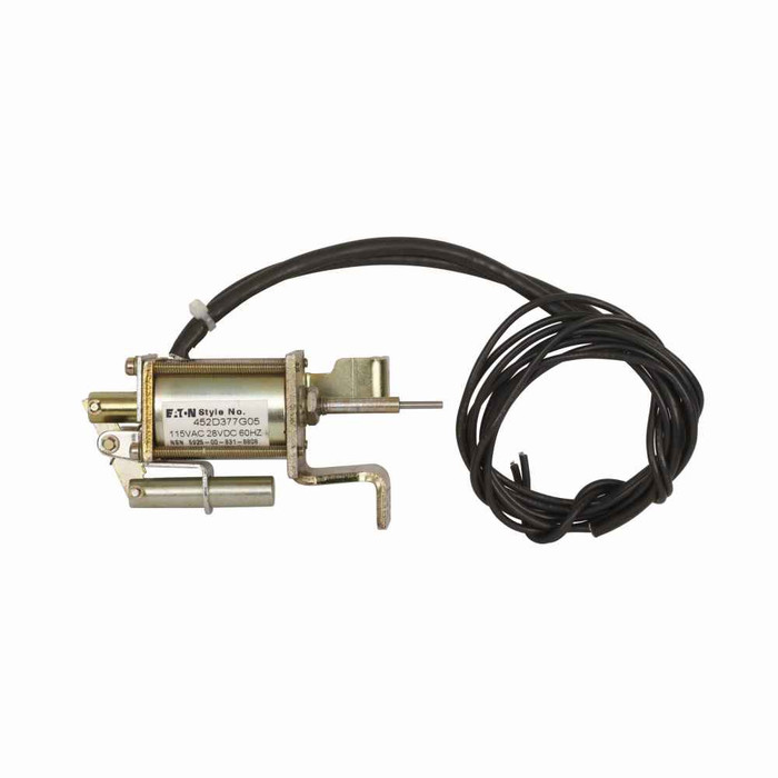 Eaton 452D377G01 molded case circuit breaker accessory shunt trip, Shunt trip, G01, 115 V, 28 Vdc, AQB-A250 Breakers