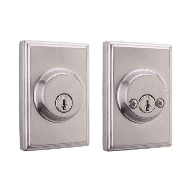 Weslock 3772 Woodward Double Cylinder Deadbolt with Adjustable Latch and Deadbolt Strike