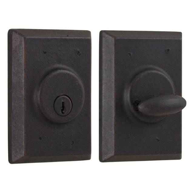 Weslock 7971 Square Single Cylinder Deadbolt with Adjustable Latch and Deadbolt Strike