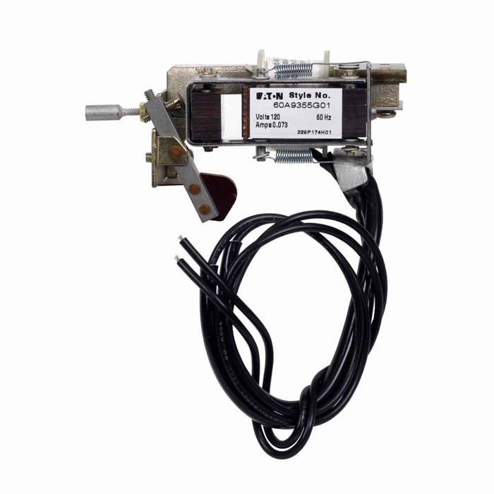 Eaton 60A9355G03 molded case circuit breakers electrical aftermarket accessory undervoltage release, Undervoltage release, G03, 240 V, For type LA breakers, Frame J-K