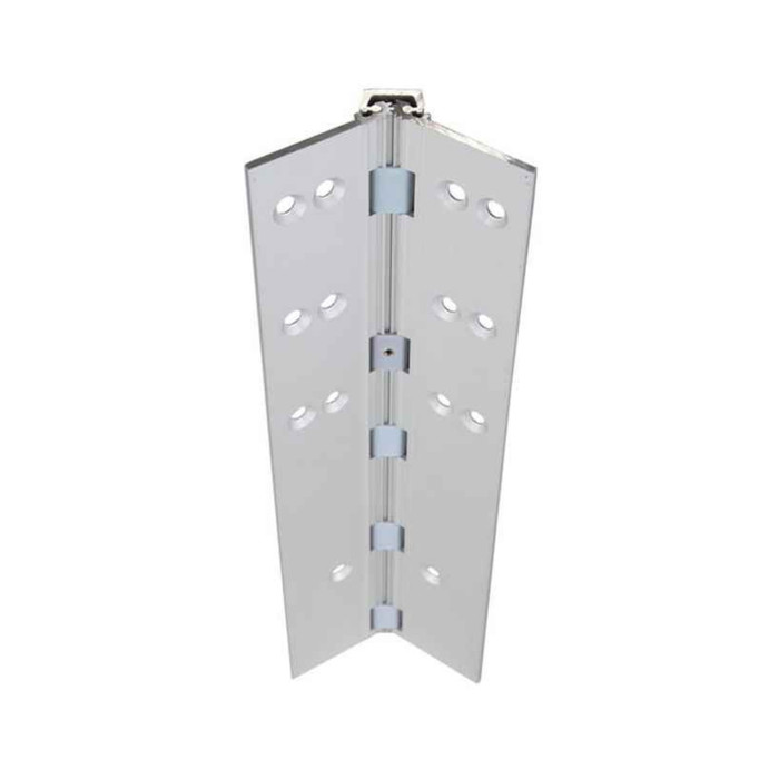 ABH A110HD Aluminum Continuous Gear Hinge - Clear Anodized Aluminum Full Mortise, BHMA Grade 1