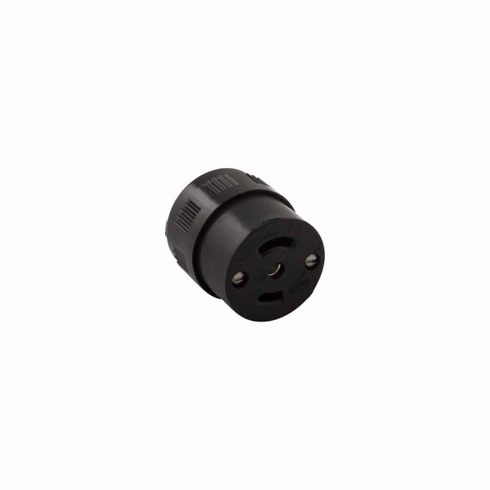 Eaton 7484 safety grip locking connector, #16-12 AWG, 15A, Industrial, 125/250V, Side wiring, Black, Midget, ML3, Three-pole, Three-wire, Phenolic Eaton 7484 safety grip locking connector, #16-12 AWG, 15A, Industrial, 125/250V, Side wiring, Black, Midget, ML3, Three-pole, Three-wire, Phenolic
