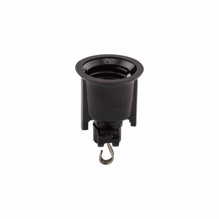 Eaton 732-BU lampholder, Snap-In mount, Weatherproof, Sign And Score Board, Attachon, #14-12 AWG, Medium base, Black, Outdoor, Phenolic, 250V, 660W 752254