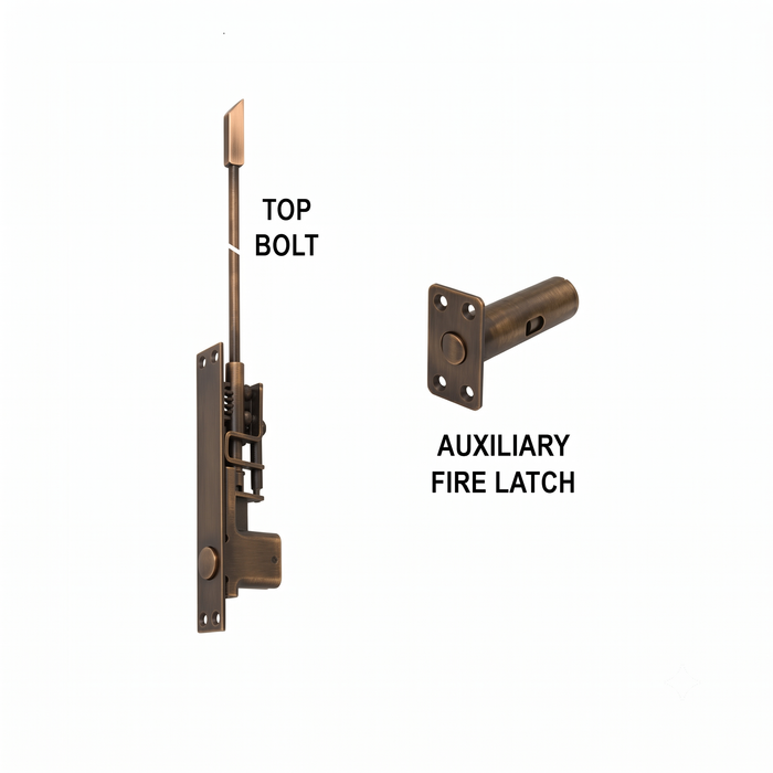 Cal-Royal Cal-Royal AUXSLAFL Door Self-Latching Flush Bolts CAL-AUXSLAFL