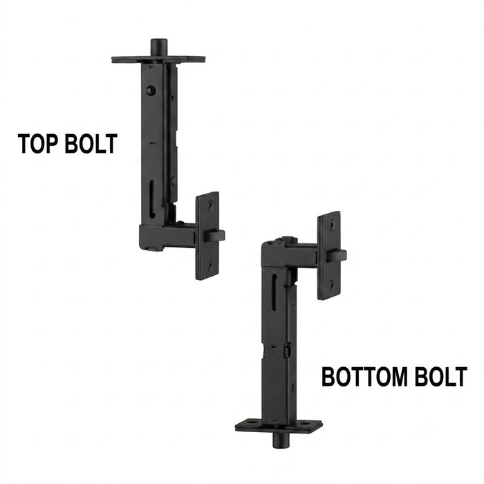 Cal-Royal Cal-Royal UNIFB820 Metal and Wood Door Universal Flush Bolts CAL-UNIFB820