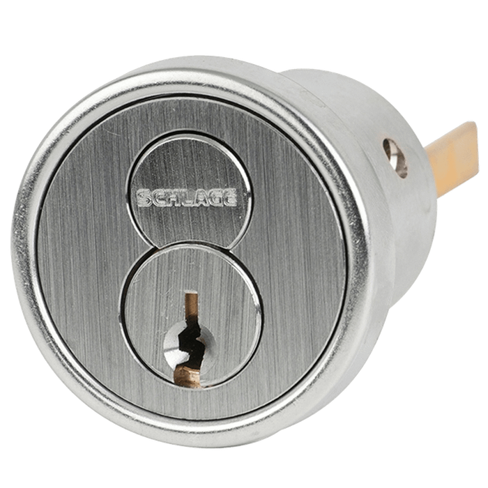 Schlage Schlage Commercial 20-057 6-Pin FSIC Rim Cylinder, Convertible Tailpiece Cam, 2 Keys SCH-20-057