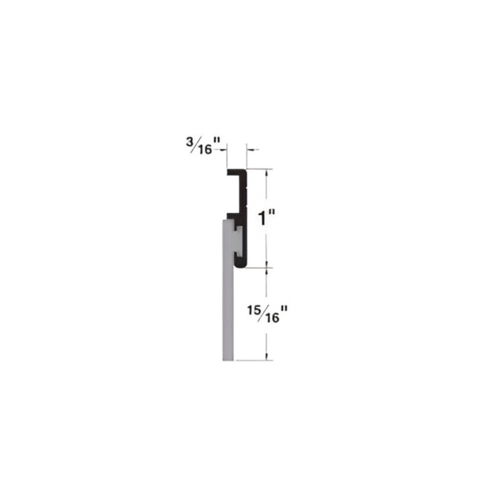 Pemko 321 Fire-Rated Door Bottom Sweep with EPDM Neoprene Insert - 36"; UL10C Certified