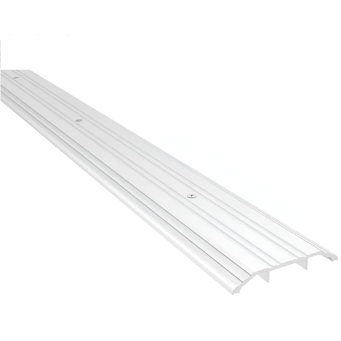 Pemko 170 Series Commercial Flat Saddle Threshold 1/2"; x 4"; Aluminum with Fluted Top