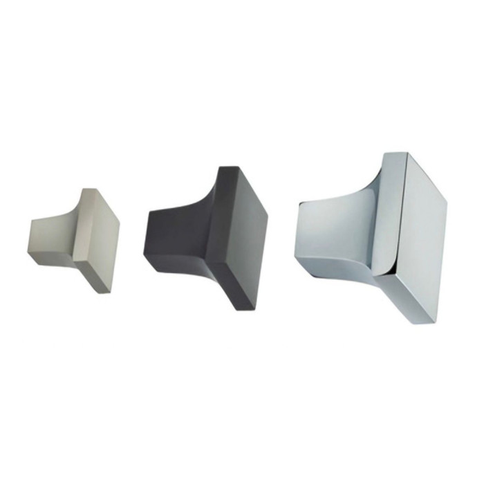 Omnia Omnia 9004 Modern Square Cabinet Knob, Solid Brass, 1" Projection OMN-9004