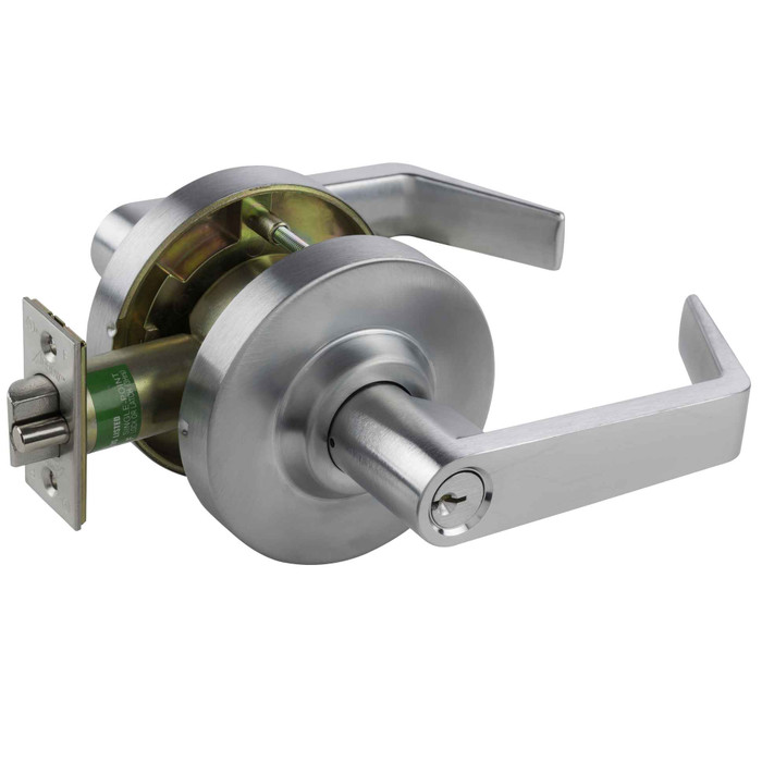 Arrow Arrow MLX81 Entrance Function Cylindrical Lock - Grade 2, Key in Lever Cylinder, Sierra Lever, Keyed AR-MLX81