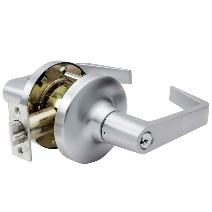 Arrow Arrow GL82 Storeroom Function Cylindrical Lock - Grade 2, Key in Lever Cylinder, Sierra Lever, Keyed AR-GL82