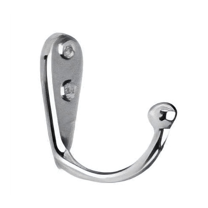 Omnia Omnia 212 Decorative Single Hook, Solid Brass, 1-5/8" Height, 1-5/16" Projection OMN-212