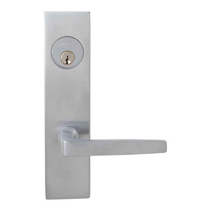 Omnia Omnia 4036 Mortise Lever Lockset With Plates, 8-1/4" Overall Length, 2" W, 2-1/2" Projection OMN-4036
