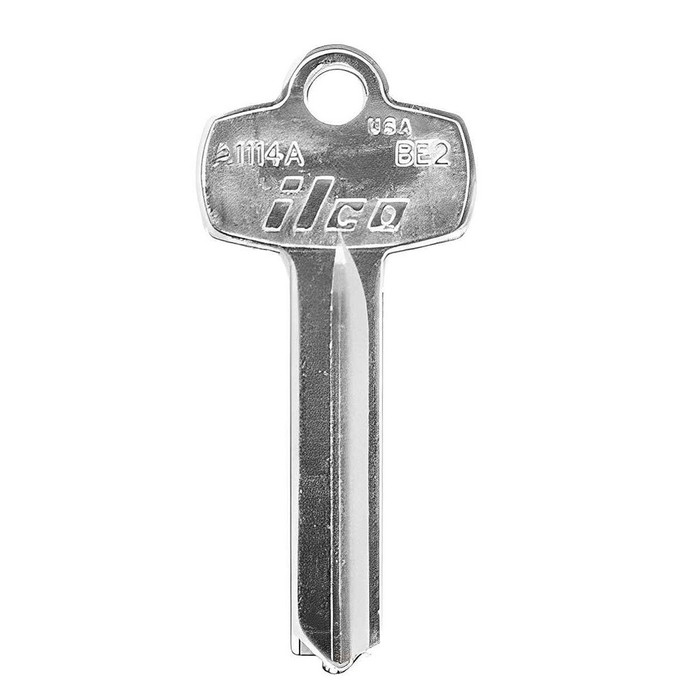 Kaba Ilco Kaba Ilco A1114 Key Blank Nickel Plated for BEST IC, 50pcs Minimum Per Order ILC-BKB