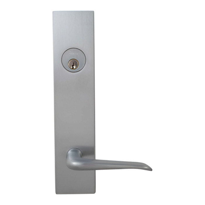Omnia D12042 Solid Brass Deadbolt Lever Lockset with Sideplates - 10 9/16" Overall Length Omnia D12042