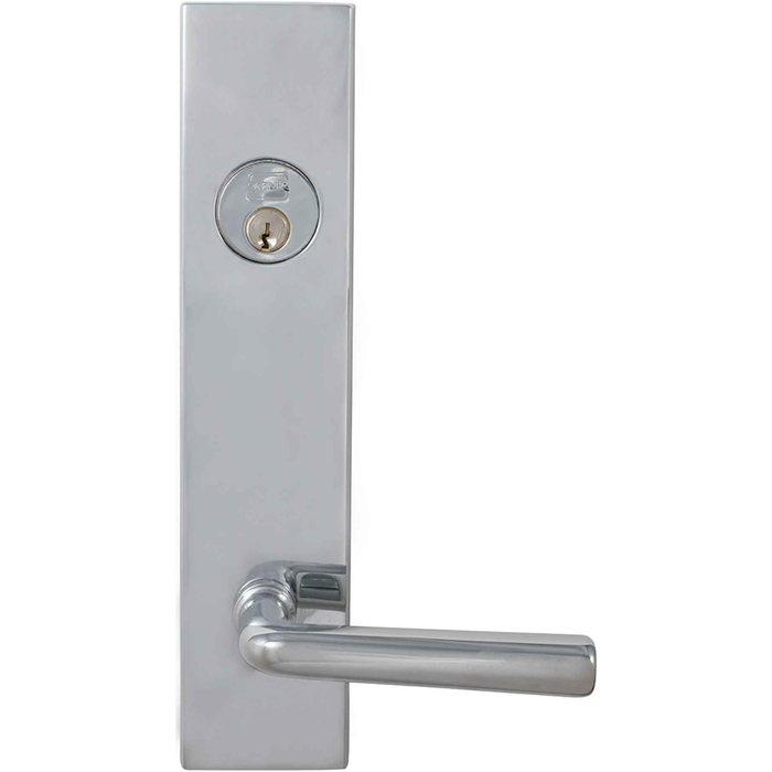 Omnia D12368 Solid Brass Deadbolt Lever Lockset with Sideplates