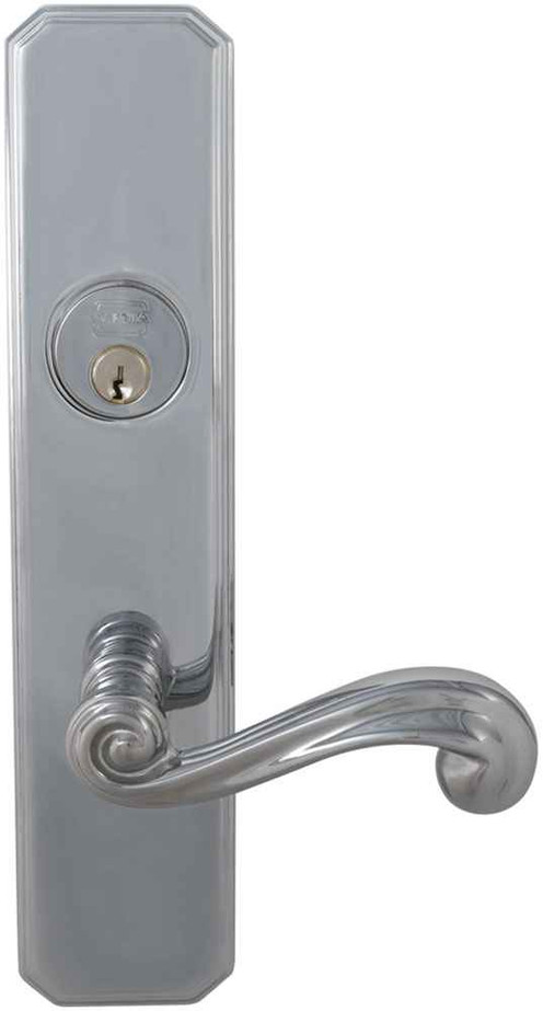 Omnia Omnia 11055 Traditional Mortise Lever Lockset With Plates, 10 5/8" Overall, 2 3/8" W, 2 1/2" Projection OMN-11055