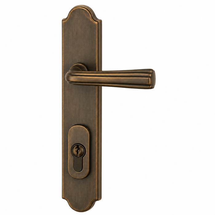 Omnia 71706 Traditional Multipoint Lock Trim with Solid Brass Construction and 9-5/8" Overall Length