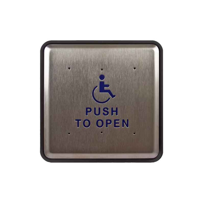 Norton Rixson 505/531 Push Switch - 6" x 6" Stainless Steel Door Control Plate with RF Option