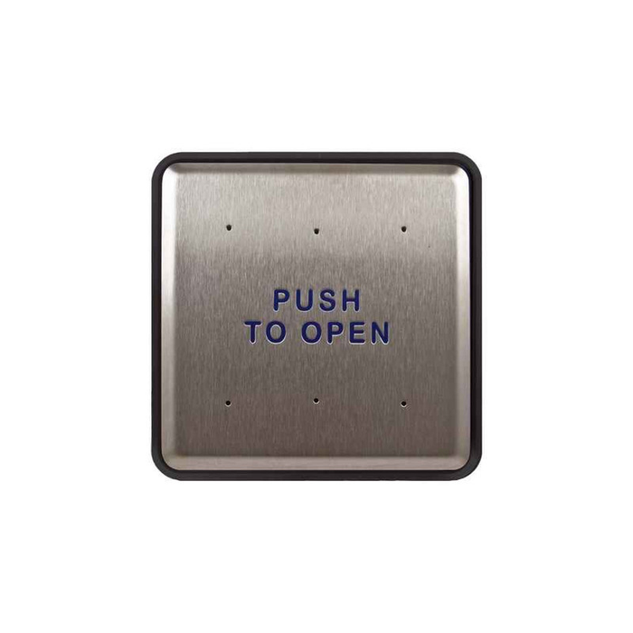 Norton Rixson 507/532 Push Switch - 6" x 6" Stainless Steel Door Control Plate with RF Option