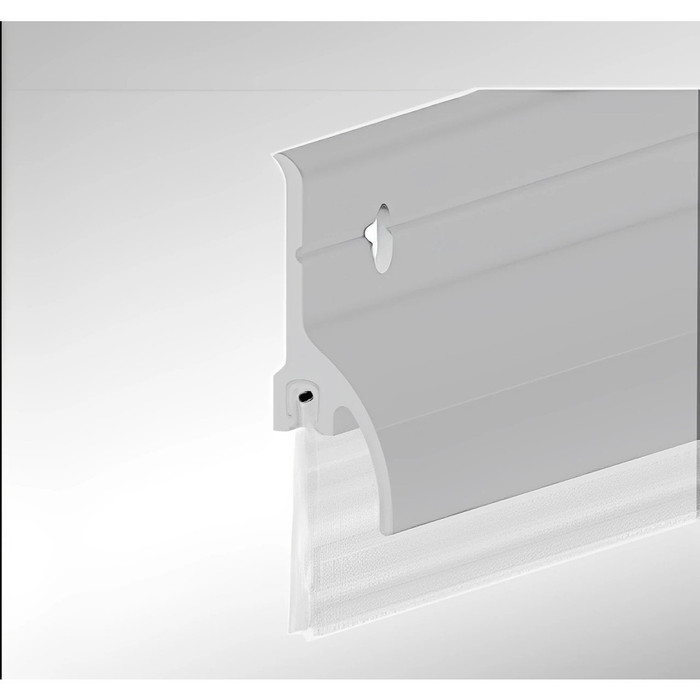 Cal-Royal Cal-Royal BWR-301 Nylon Brush with Extruded Aluminum Seal Retainer and Rain Drip CAL-BWR-301