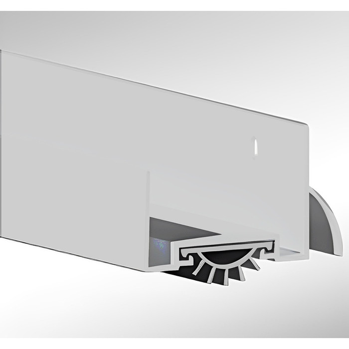 Cal-Royal Cal-Royal DSR-410 Aluminum Door Shoe with Rain Drip and Vinyl Insert CAL-DSR-410