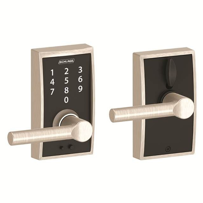 Schlage Residential FE695 - Century Touch Entry Door Lever Set with Broadway Lever