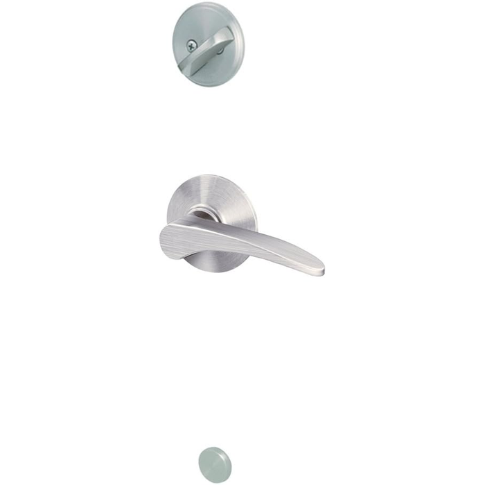 Schlage Residential F59 Manhattan Lever Interior Pack Single Cylinder Entrance Lock