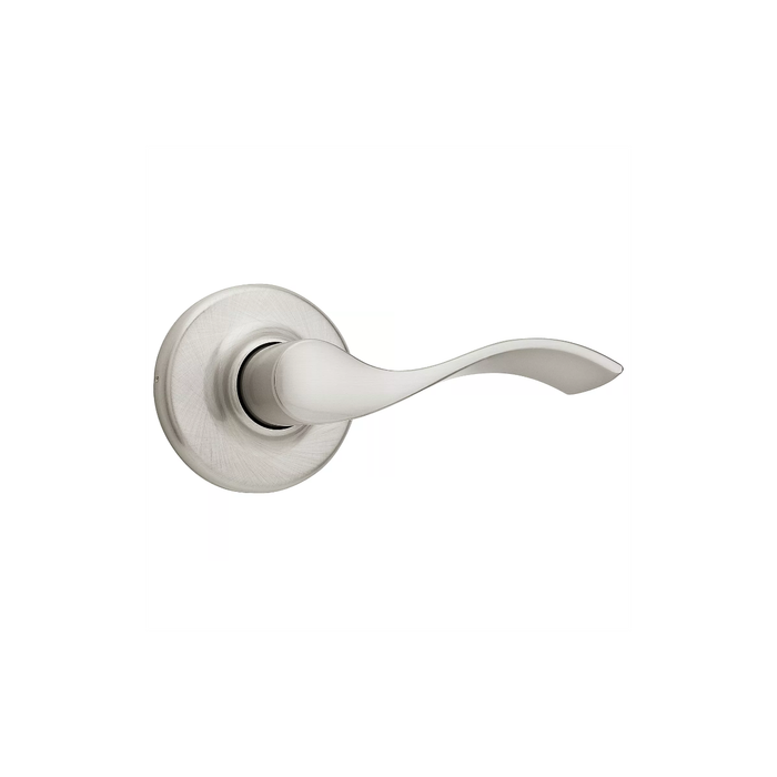 Kwikset 200BL Balboa Lever Passage Door Lock with 6AL Adjustable Latch & RCS Round Corner Strike, Hall & Closet