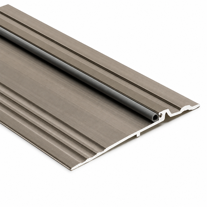 NGP 896S Bumper Seal Threshold with Silicone Seal - 5" x 1/2" Mill Aluminum ADA Compliant