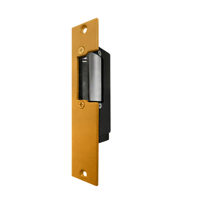 Trine 1001-2 Series - Fail-Secure, Light Commercial Electric Strike 5-7/8" x 1-1/4" Narrow Style Steel Faceplate