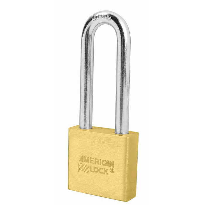 American Lock American Lock A3572WOMK 2in Solid Brass Small Format Interchangeable Core Padlock Without Cylinder, Keyed Different (Master Keyed) AME-A3572WOMK