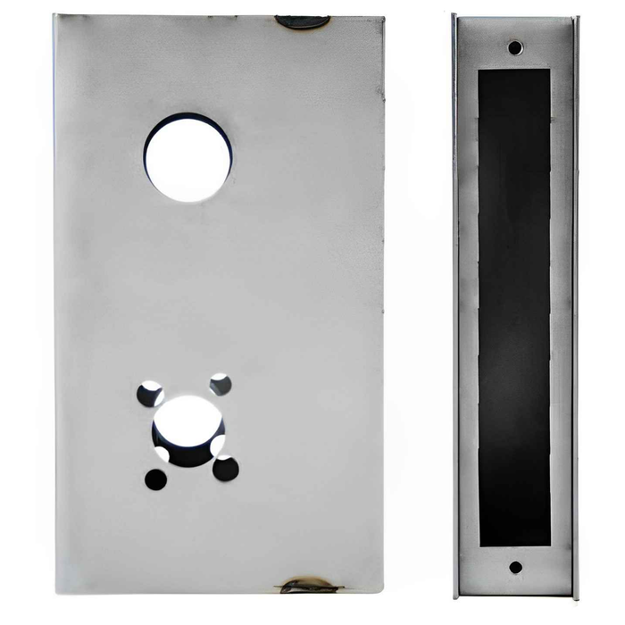 Keedex K-BXMOR1 Weldable Gate Box for Mortise Locks, Schlage L Series, Sargent 7800/8200, Yale 4600, 8600, 8700