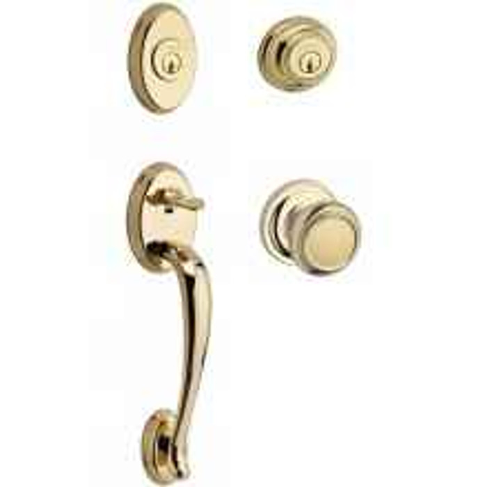 Baldwin Baldwin Reserve SmartKey Columbus Double Cylinder Keyed Entry Handleset with Traditional Rose BAL-DC-COL-TR-S