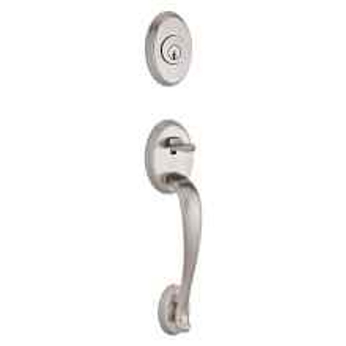 Baldwin Baldwin Reserve SmartKey Columbus Single Cylinder Keyed Entry Handleset with Traditional Rose BAL-SC-COL-TR-S