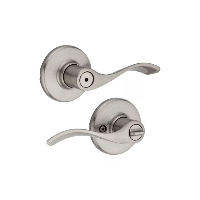 Kwikset 300BL Balboa Lever Privacy Door Lock, Interior Bed/Bath, Grade 3, Reversible, 6AL Latch & RCS Strike