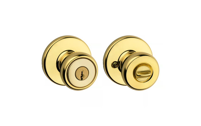 Kwikset 400T Tylo Knob Entry Door Lock with 6AL Latch and RCS Strike