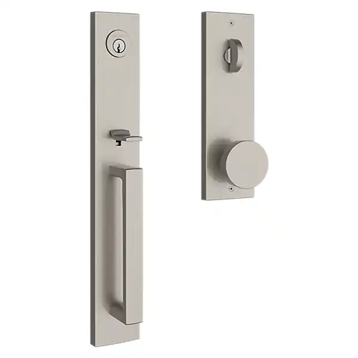 Baldwin Baldwin Reserve Santa Cruz Single Cylinder Keyed Entry Handleset with Interior Trim and Emergency Egress Function BAL-SC-SAN-CON