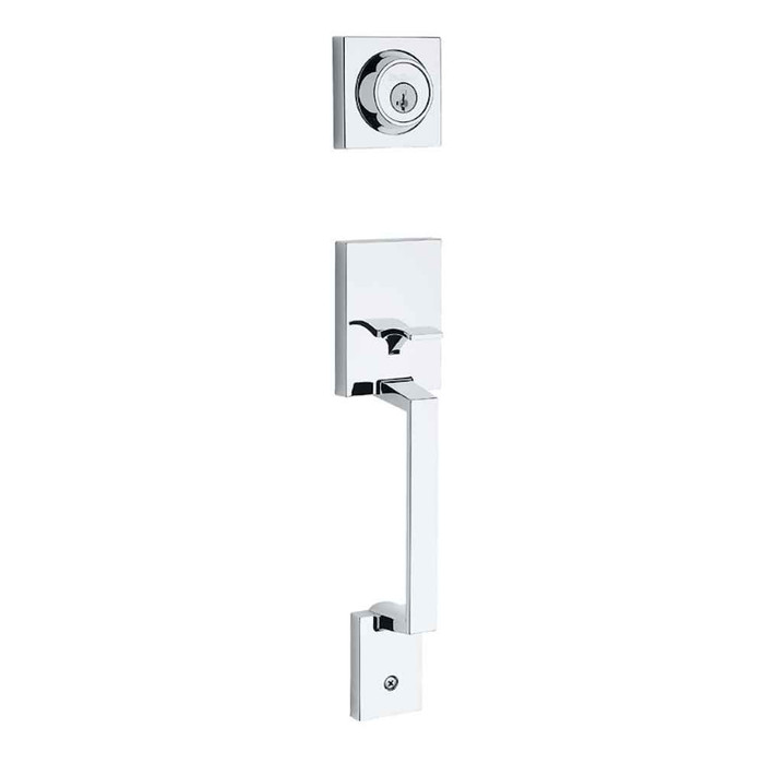 Kwikset Kwikset 687AMD SMC Amador Single Cylinder Handleset Keyed Door Entry with SC1 Keyway SmartKey, Exterior Only KWI-687AMD-SMC