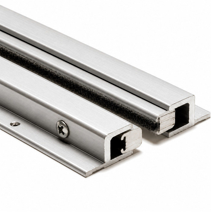NGP NGP 140PA (SET) Spring Loaded Pile Astragal, Anodized Aluminum NGP-140PA SET