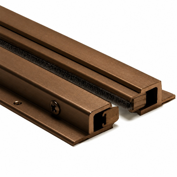 NGP NGP 140PDKB (SET) Spring Loaded Pile Astragal, 84" Dark Bronze NGP-140PDKB 84 SET