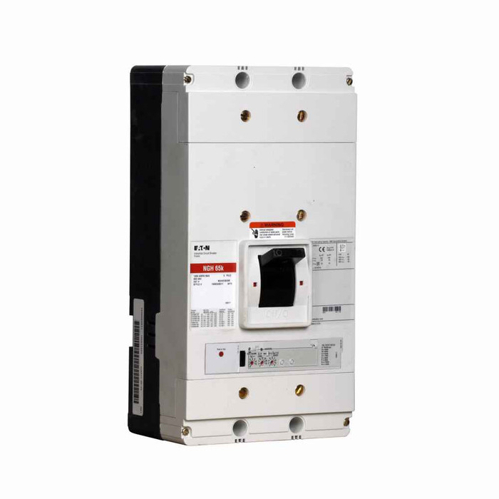 Eaton NGS308036B20M Series G electronic molded case circuit breaker, NG-frame, NG, Digitrip 310 RMS, Electronic LSIG trip, Three-pole, 800A, 480 Vac, 85 kAIC at 240 Vac, 50 kAIC at 480 Vac, Line and load, Metric, High load alarm, 50/60 Hz, 80% rated
