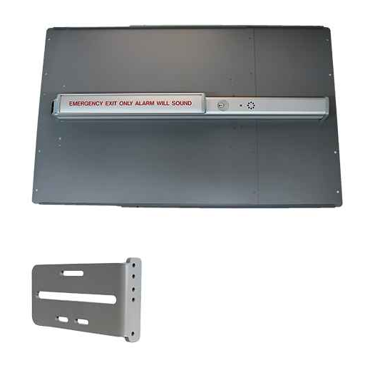 Lockey PS45 Standard Panic Shield Value Kit with 33" Alarm Bar for 36" Doors